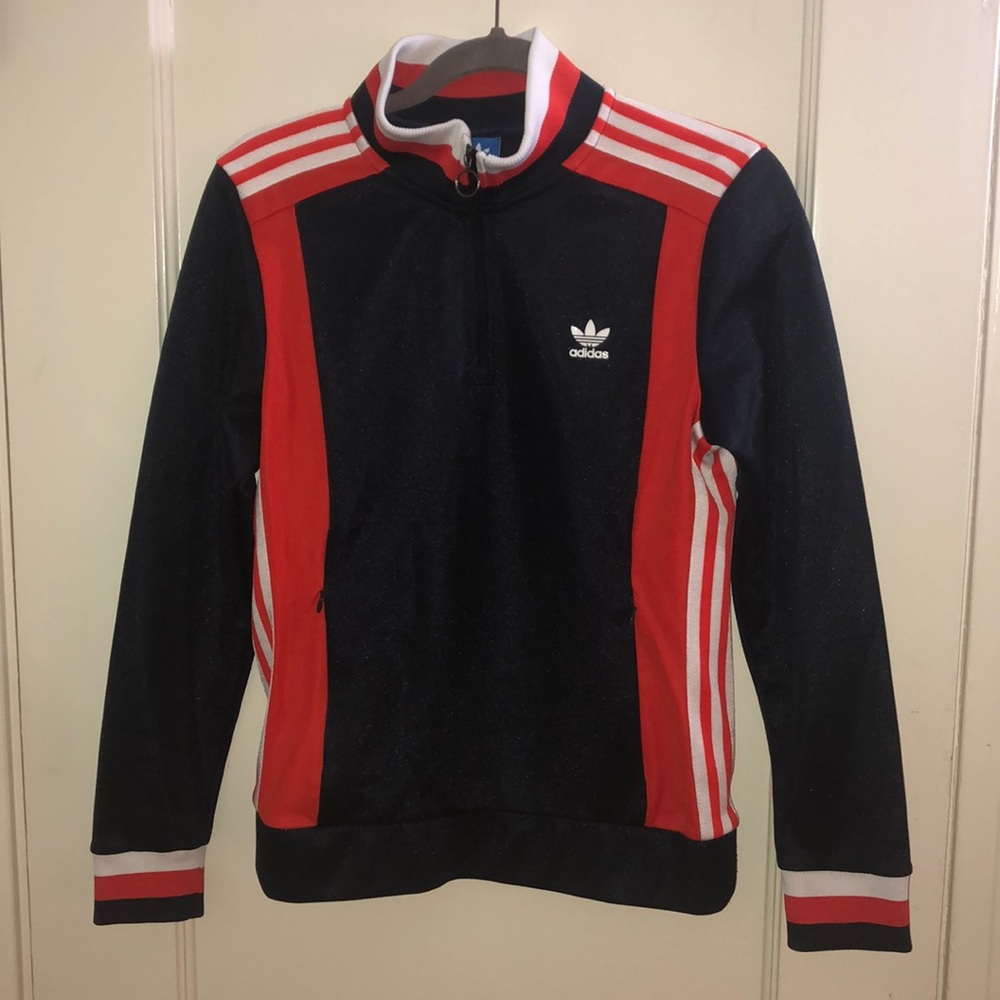 Adidas quarter zip track jacket